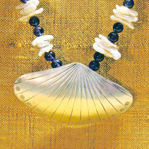 AMETHYST AND PEARL NECKLACE ~ SEA SHELL DREAMS One Of A Kind Jewelry ZENZOEY JEWELRY & ACCESSORIES 