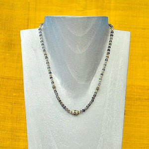 BLUE FACETED IOLITE AND .925 SILVER NECKLACE One Of A Kind Jewelry ZENZOEY JEWELRY & ACCESSORIES 