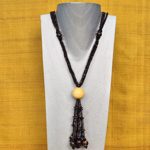 COCONUT BEADED NECKLACE - NATURAL IMPORTED NECKLACES ZENZOEY JEWELRY & ACCESSORIES 