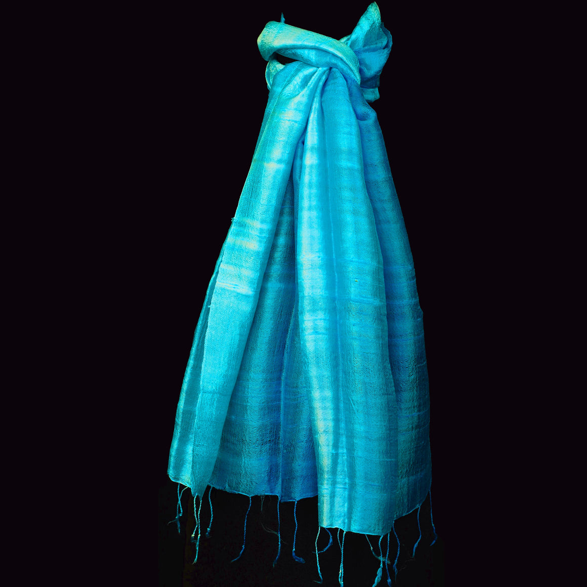 ARTISAN CRAFTED HAND WOVEN 100% RAW SILK THAI SCARF SCARVES ZENZOEY JEWELRY & ACCESSORIES 
