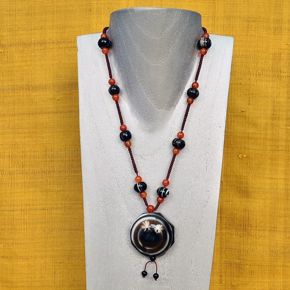 BOHEMIUM AGATE NECKLACE IMPORTED NECKLACES ZENZOEY JEWELRY & ACCESSORIES 