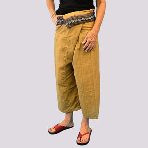 BOHO COTTON CROPPED THAI FISHERMAN PANTS Clothing ZENZOEY JEWELRY & ACCESSORIES 