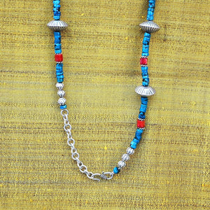 CHOCTAW DREAM TURQUOISE NECKLACE NECKLACE, CHAKRA, INTENTION ZENZOEY JEWELRY & ACCESSORIES 