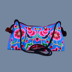 CROSSBODY BOHO EMBROIDERED VINTAGE RECYCLED HMONG BAG BAGS & PURSES ZENZOEY JEWELRY & ACCESSORIES 