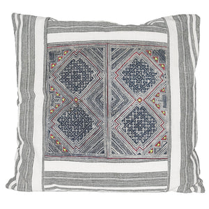 HMONG HEMP EMBROIDERED VINTAGE RECYCLED PILLOW COVER ~ DIAMOND PILLOWS ZENZOEY JEWELRY & ACCESSORIES 