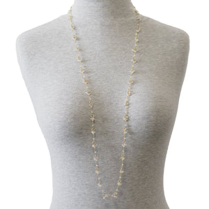 MINIMALIST CRYSTAL DROPS CHAIN NECKLACE NECKLACE ZENZOEY JEWELRY & ACCESSORIES 
