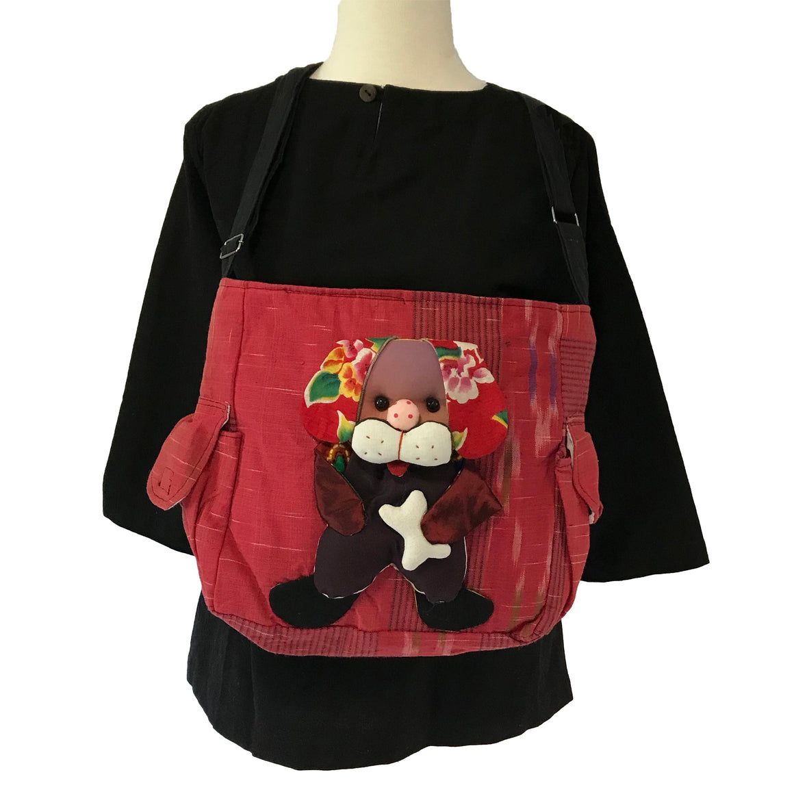 PUPPY DOG HANDMADE CROSS BODY BAG ~ RED BAGS & PURSES ZENZOEY JEWELRY & ACCESSORIES 